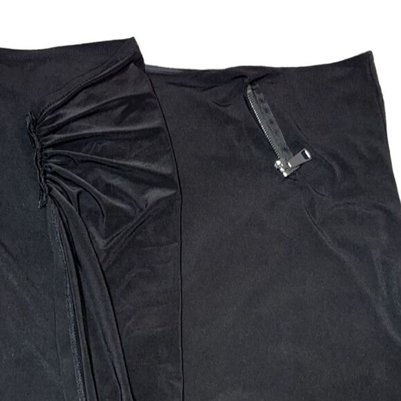 NY&Co X Gabrielle Union Draped Zipper Detail Mini Skirt - Picture 7 of 15